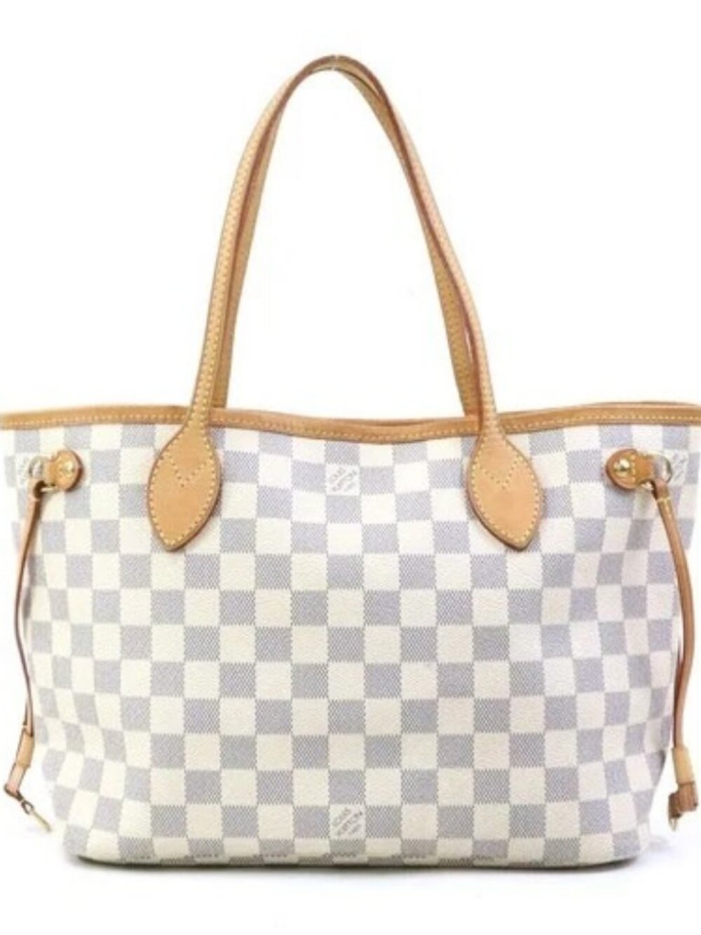 Auth LOUIS VUITTON Damier Azur Neverfull PM Tote Bag - e61801a